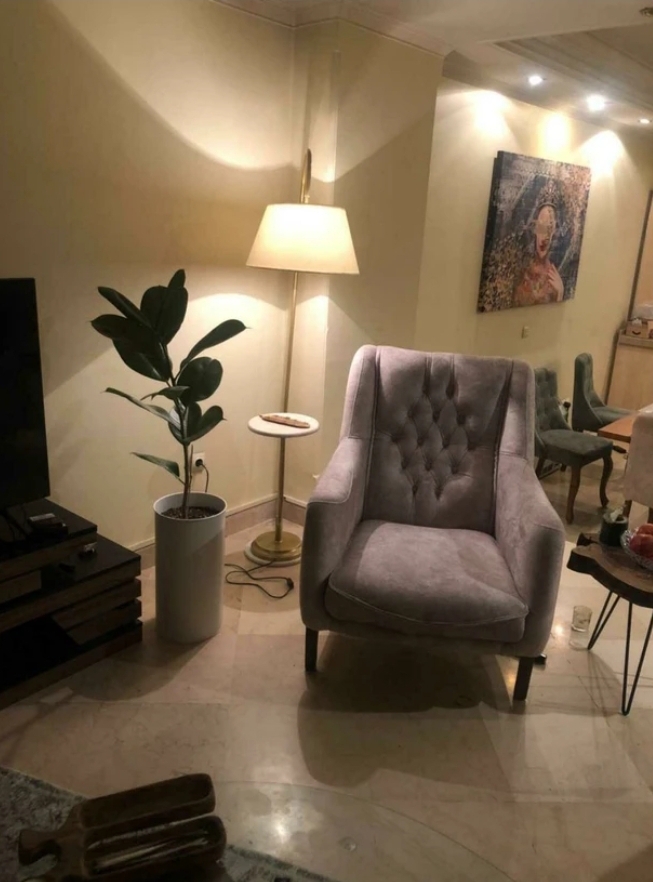 اباژور ایستاده کنار سالنی مدرنR179