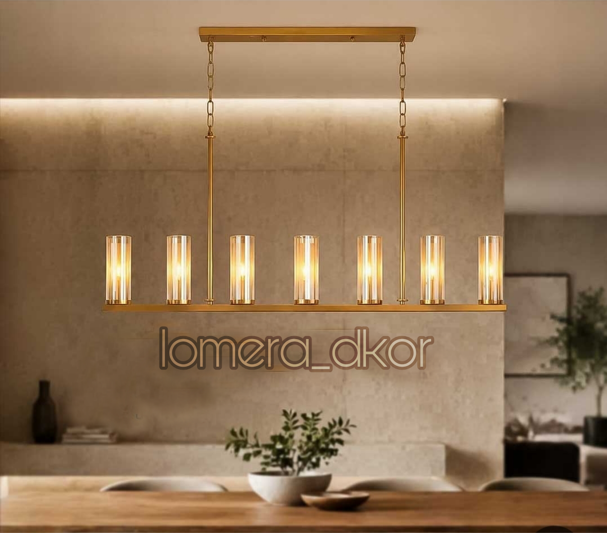 لوستر کانتری گلس دار فلزیk401